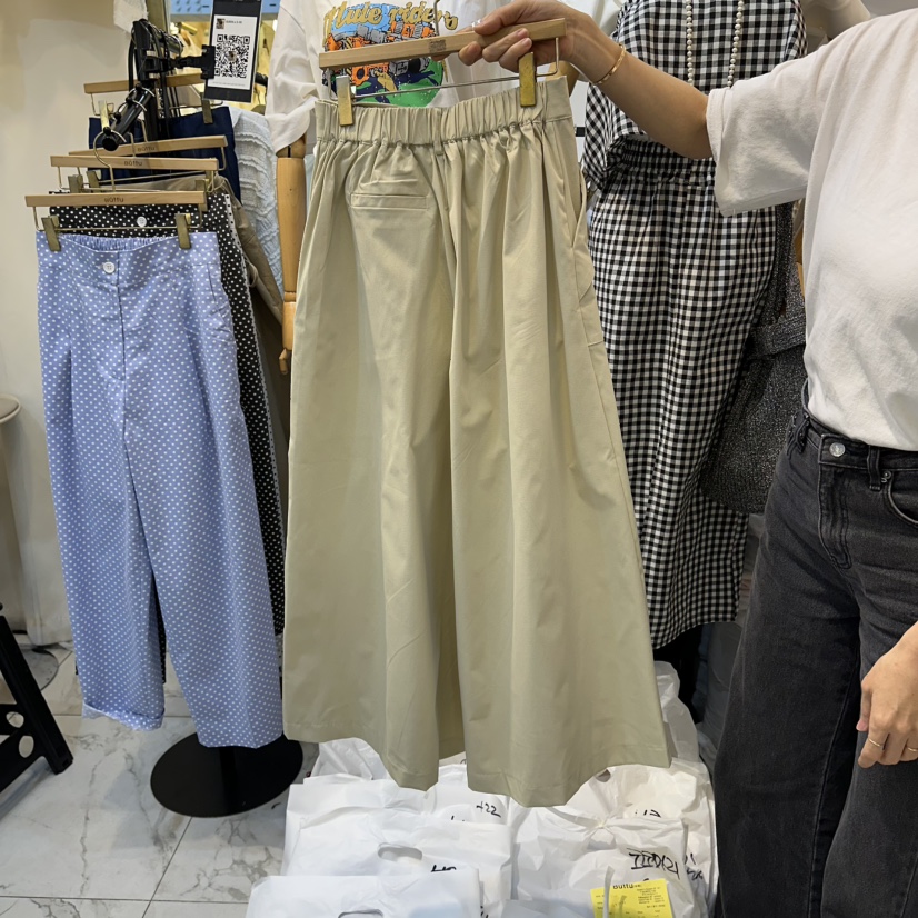 BUTTU/10 OCLOCK韓國直郵女士新品時尚熱賣休閑褲闊腿褲BUTTU/10 OCLOCK休閑褲