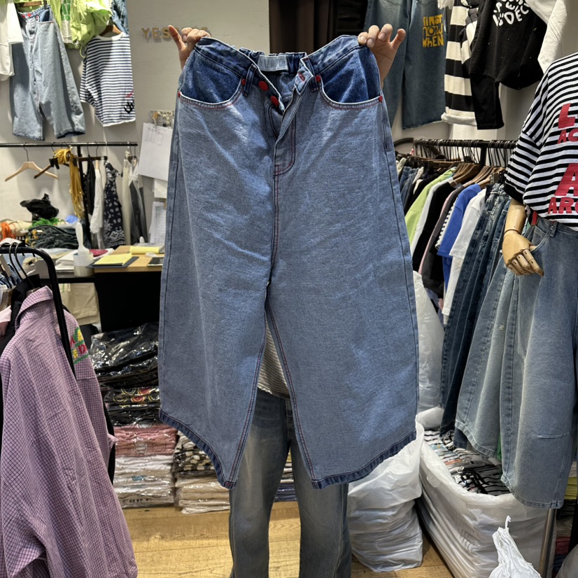 YESFREE韓國東大門直郵女士新品26春夏推薦熱賣休閑牛仔褲YESFREE牛仔褲圖色1