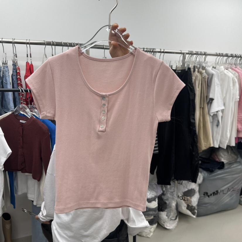 TOPDRESSING韓國直郵實拍女士新品職業26春夏人氣熱賣T恤TOPDRESSINGT恤圖色2