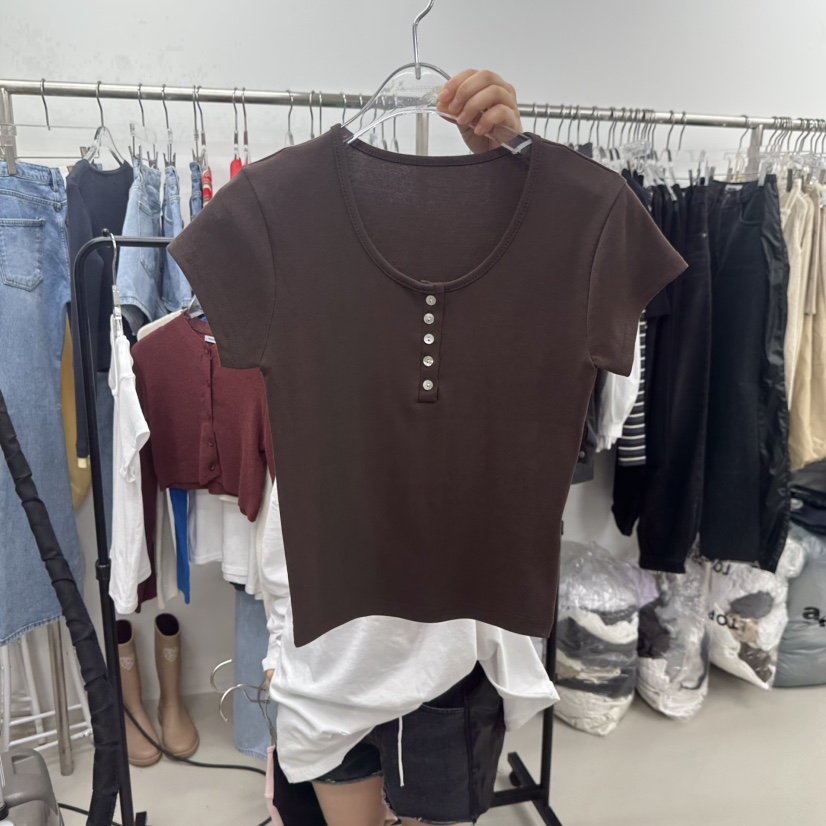 TOPDRESSING韓國直郵實拍女士新品職業26春夏人氣熱賣T恤TOPDRESSINGT恤圖色3