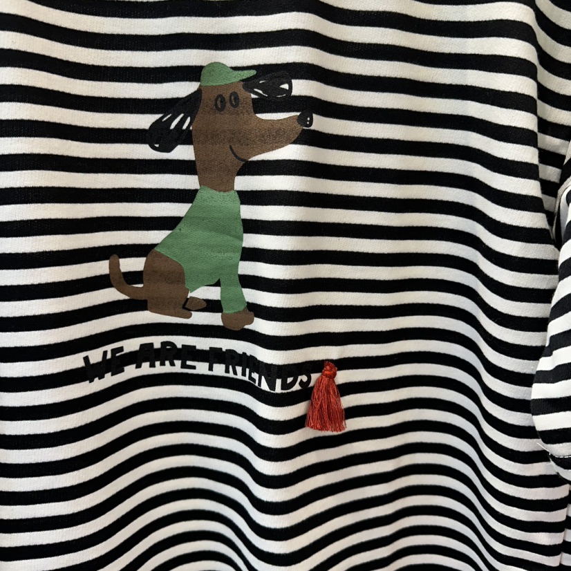 BUTTU/10 OCLOCK韓國東大門直郵女士新款熱賣休閑T恤狗狗BUTTU/10 OCLOCKT恤