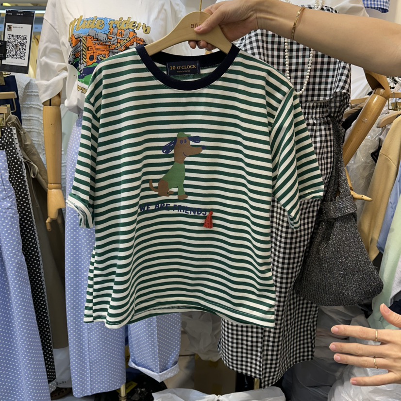 BUTTU/10 OCLOCK韓國東大門直郵女士新款熱賣休閑T恤狗狗BUTTU/10 OCLOCKT恤圖色3