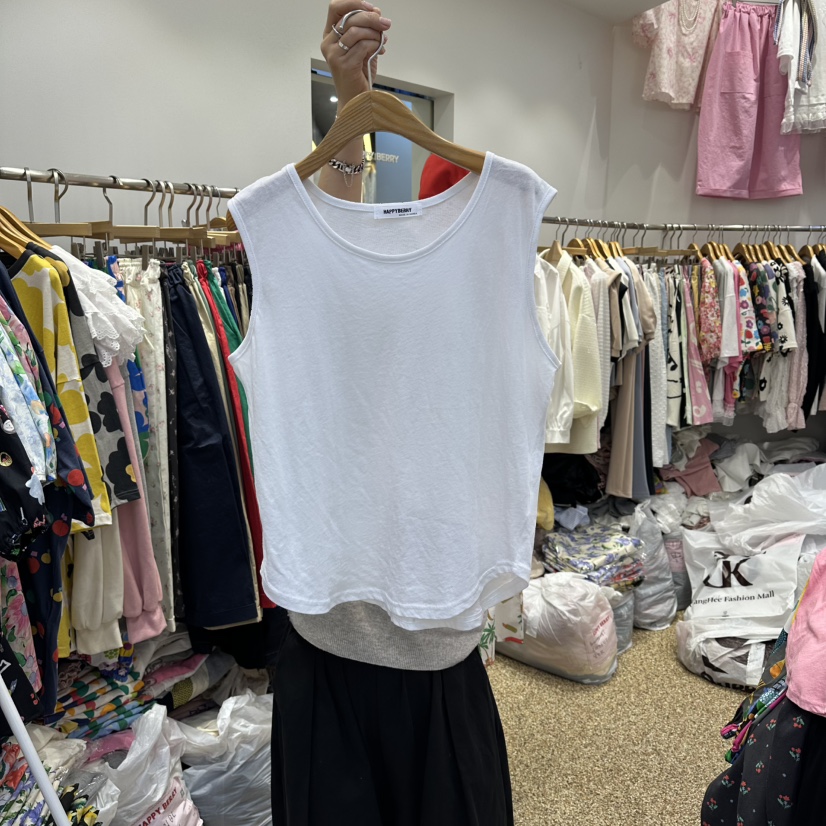 HAPPYBERRY韓國代購女裝新款26春夏休閑職業時尚吊帶背心HAPPYBERRY吊帶/背心圖色2