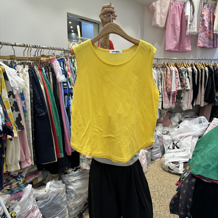 HAPPYBERRY韓國代購女裝新款26春夏休閑職業時尚吊帶背心HAPPYBERRY吊帶/背心圖色3