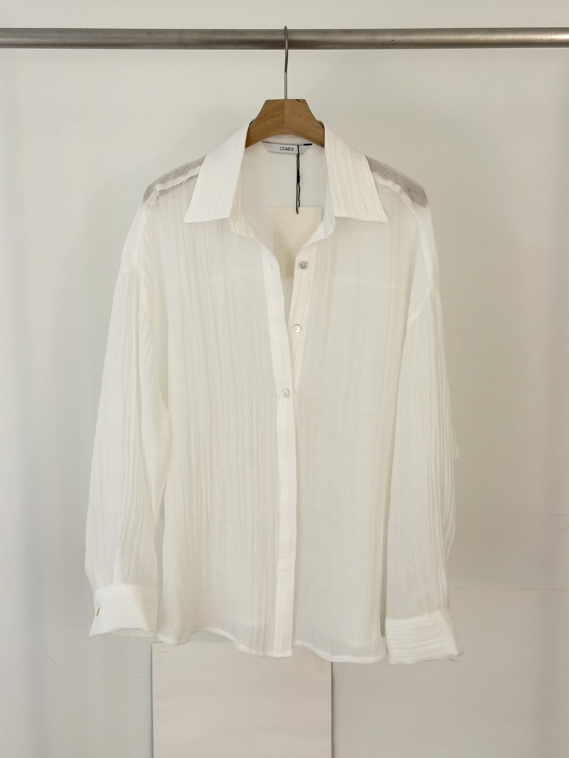 COMETE韓國直郵實拍女士新品26春夏推薦人氣熱賣襯衫蕾絲衫COMETE襯衫/蕾絲衫圖色2