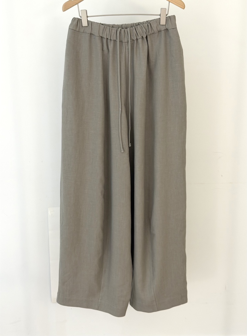 COMETE韓國代購女士新款人氣26春夏休閑時尚休閑褲褶裥亞麻COMETE休閑褲圖色2