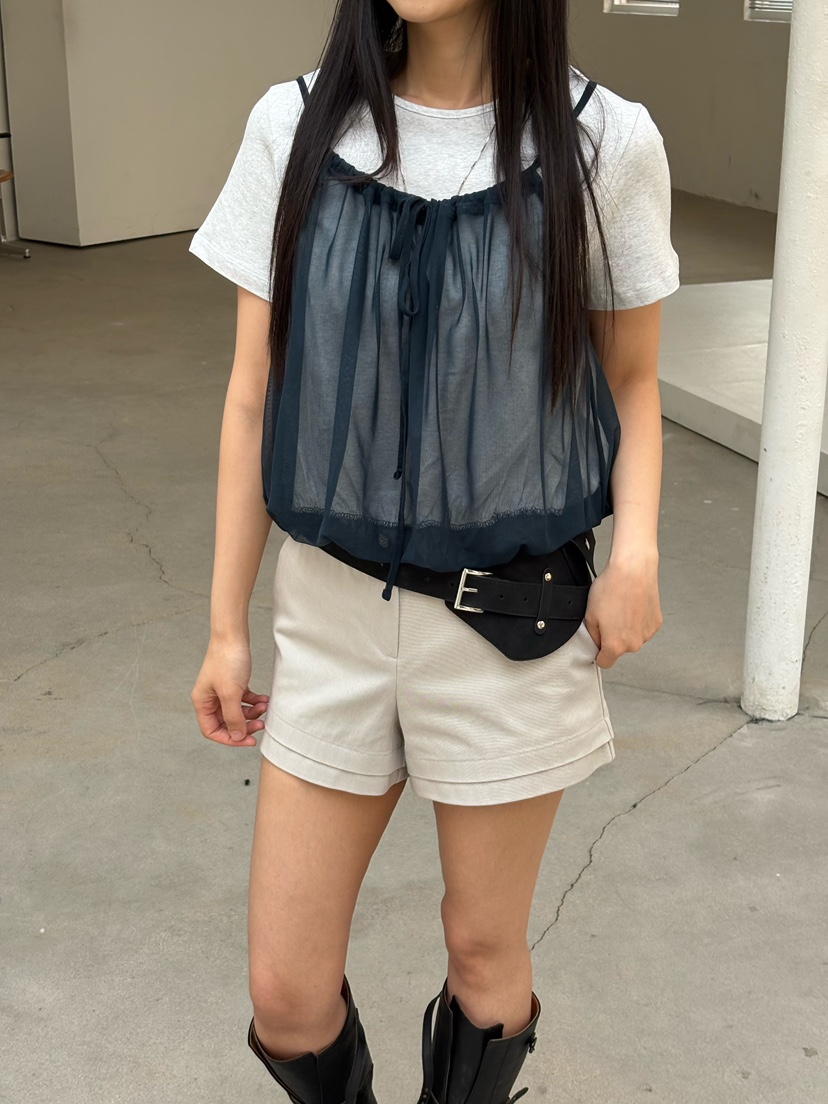 Verbena韓國直郵實拍女士新款人氣休閑職業推薦T恤假兩件VerbenaT恤