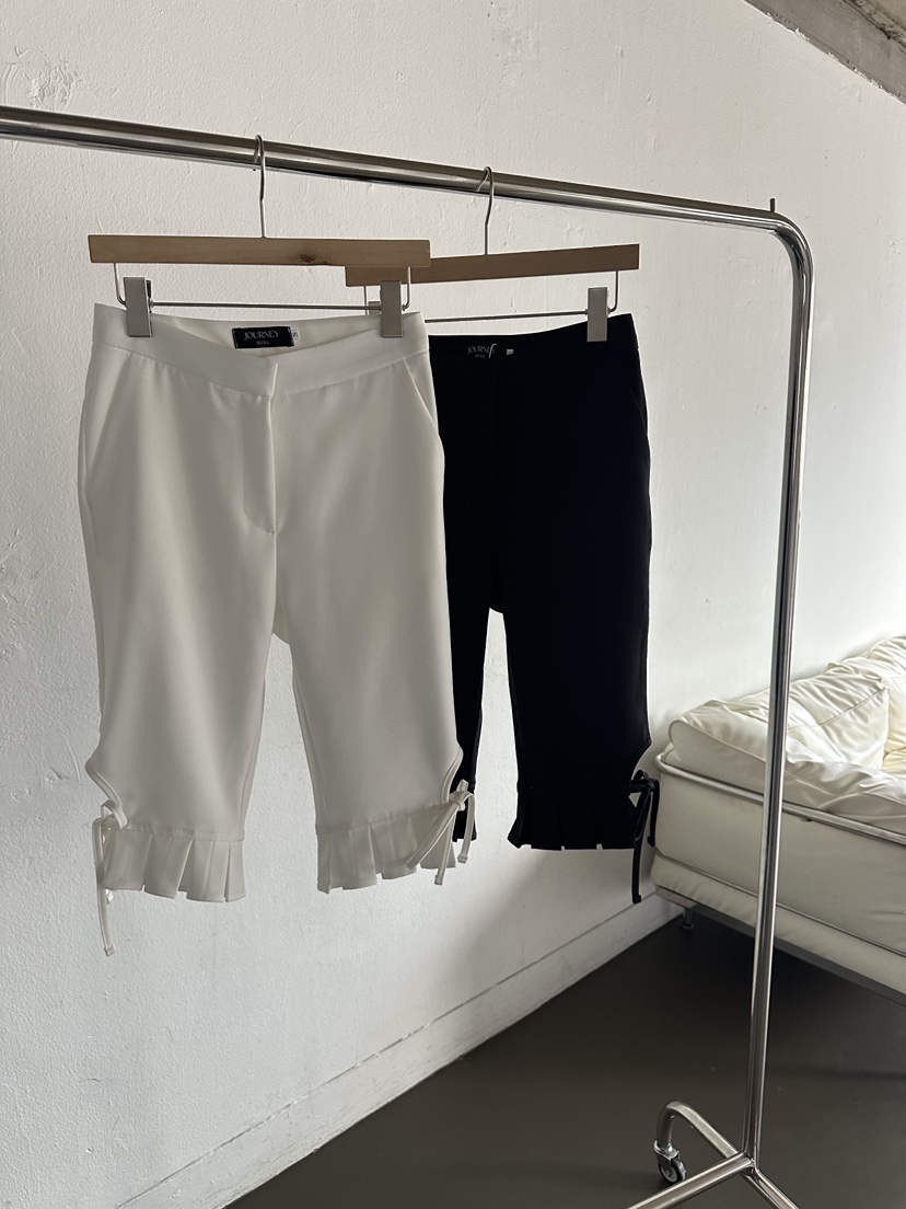 JOURNEY韓國代購女士新品時尚熱賣打底褲鯊魚褲七分褲荷葉邊JOURNEY打底褲/鯊魚褲