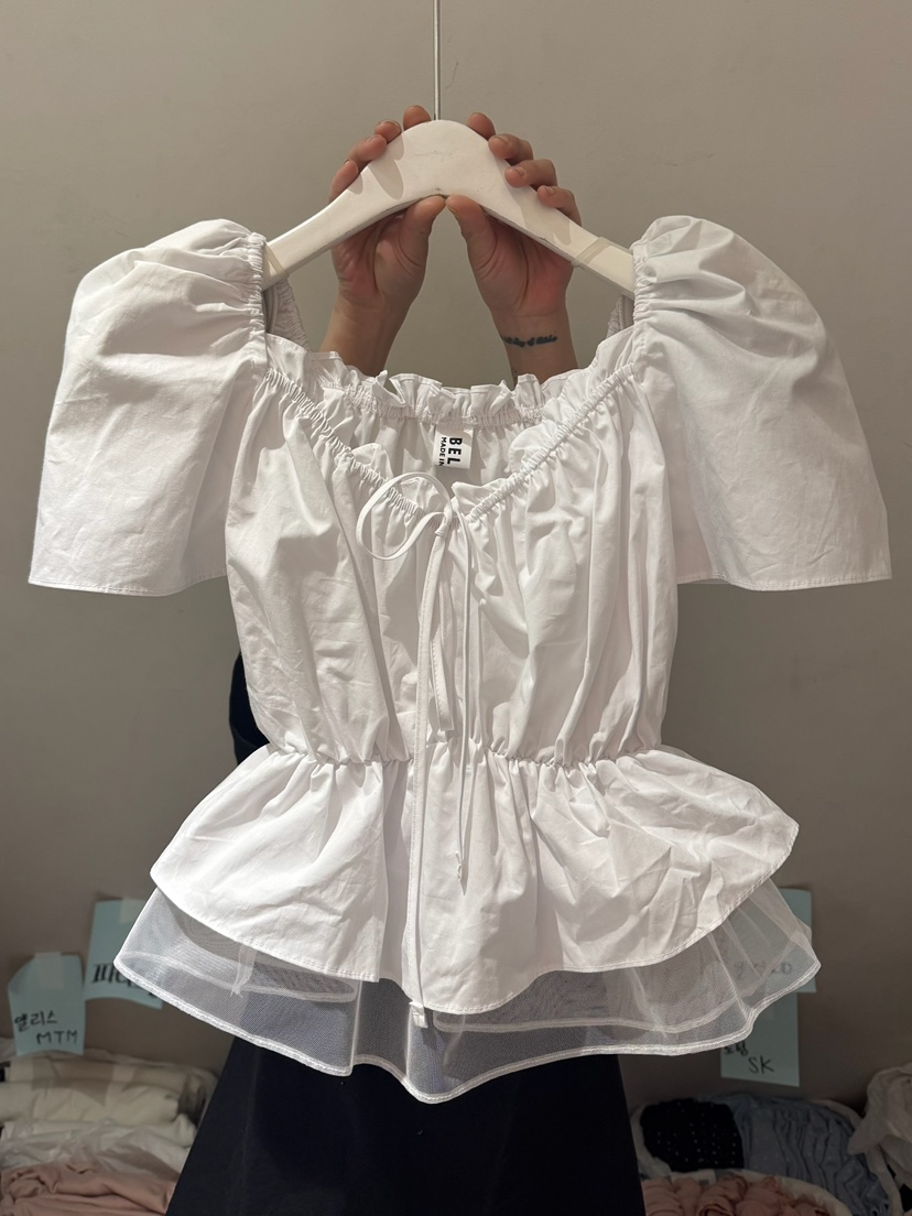 BELITA-L韓國直郵女士新品時尚休閑職業26春夏襯衫蕾絲衫BELITA-L襯衫/蕾絲衫圖色1