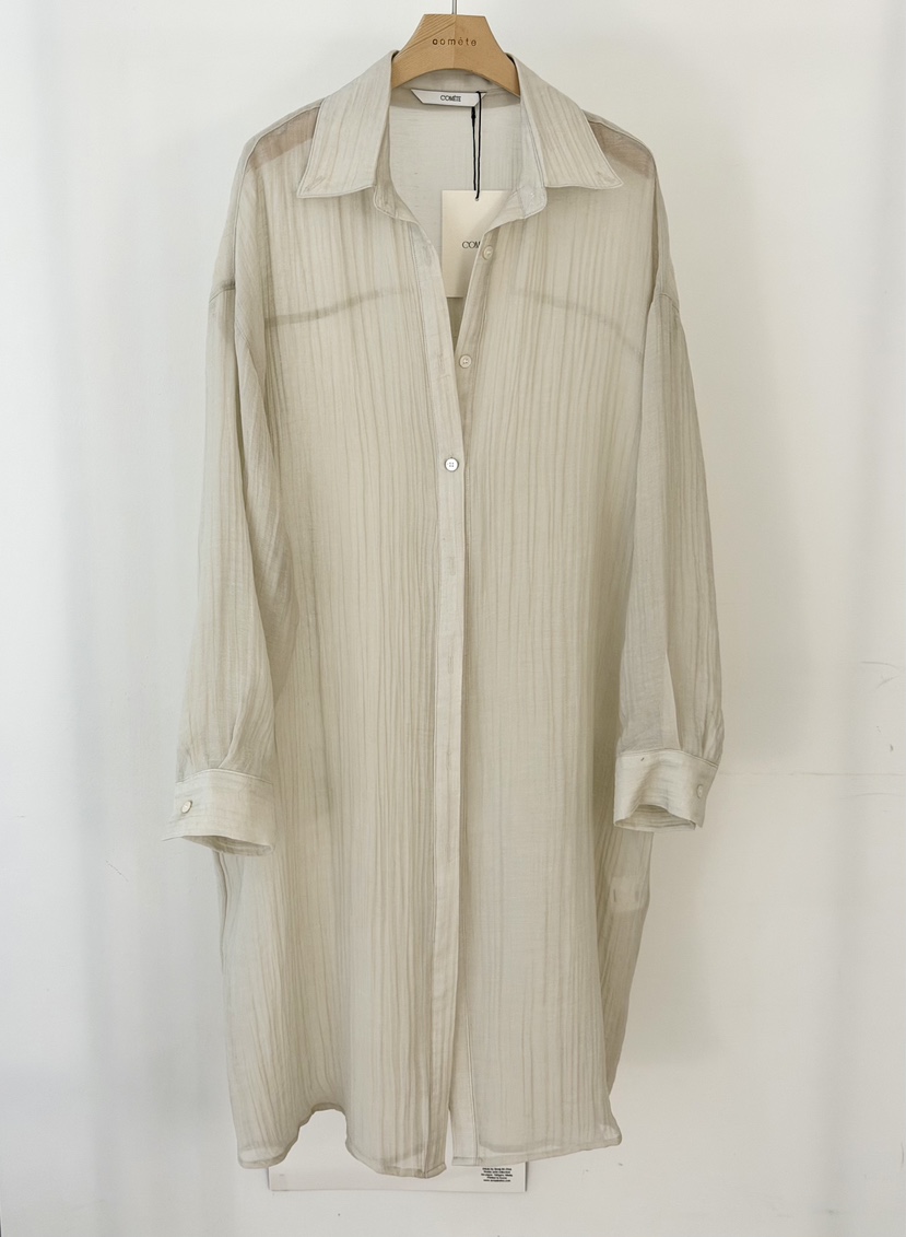 COMETE韓國直郵實拍女裝新款休閑26春夏時尚襯衫蕾絲衫透視COMETE襯衫/蕾絲衫圖色2