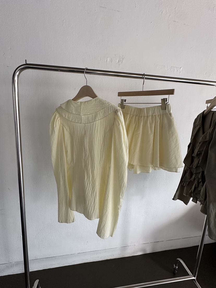 JOURNEY韓國東大門代購女士新款推薦時尚職業人氣套裝褶皺JOURNEY套裝