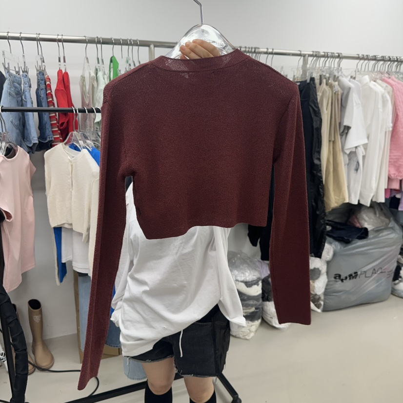 TOPDRESSING韓國東大門直郵女士新款推薦26春夏熱賣針織衫TOPDRESSING針織衫圖色2