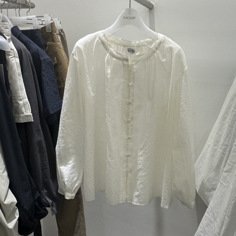 GALLERY-P韓國東大門代購女裝新品熱賣職業時尚襯衫蕾絲衫GALLERY-P襯衫/蕾絲衫圖色2米色