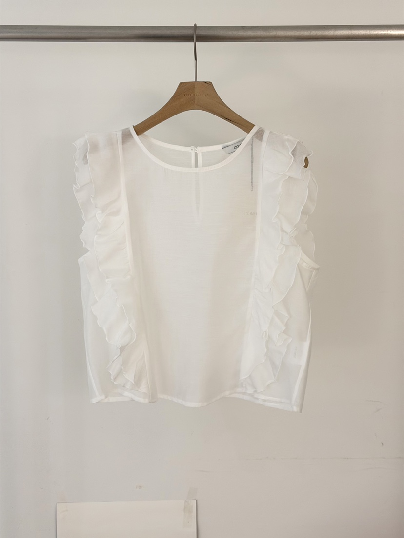 COMETE韓國直郵女士新品休閑人氣熱賣26春夏襯衫蕾絲衫天絲COMETE襯衫/蕾絲衫圖色1