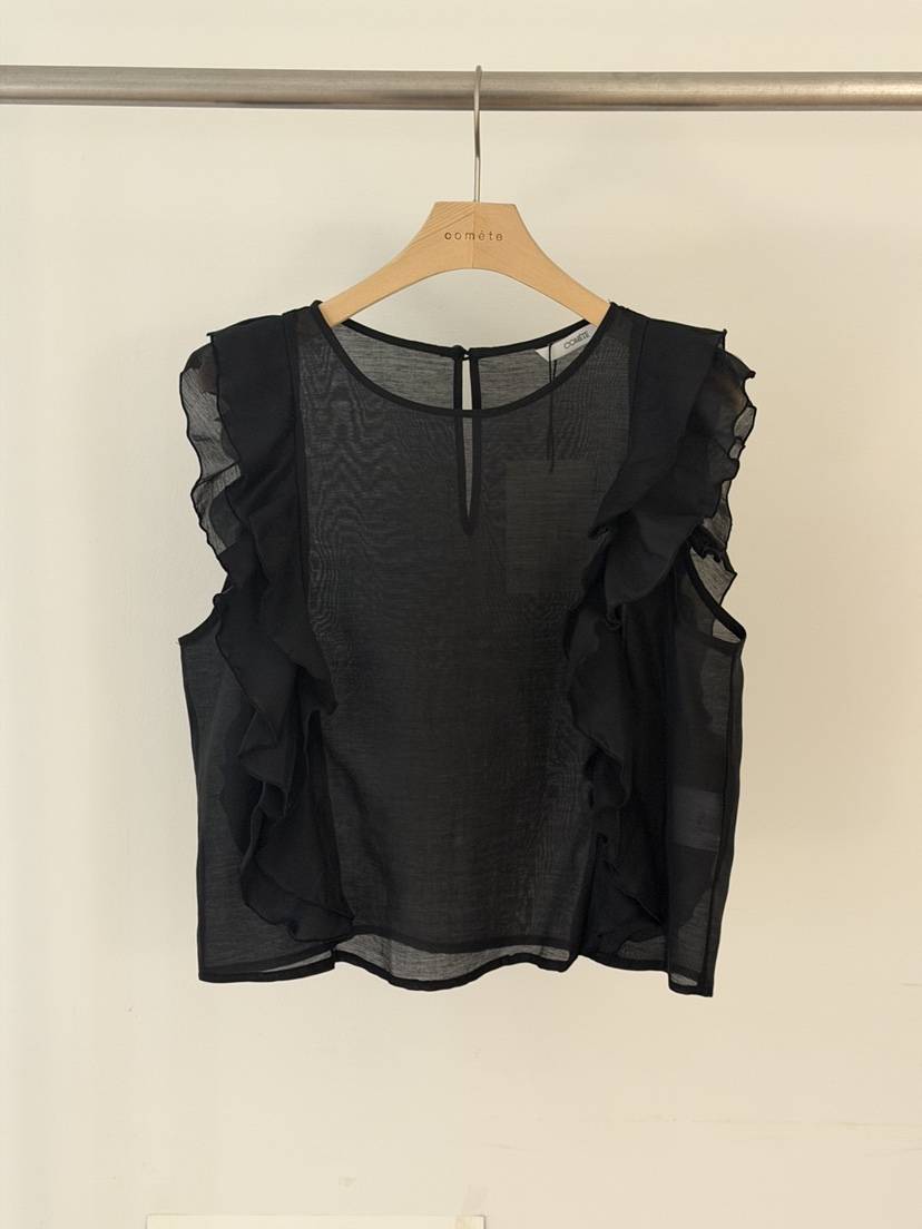 COMETE韓國直郵女士新品休閑人氣熱賣26春夏襯衫蕾絲衫天絲COMETE襯衫/蕾絲衫圖色3