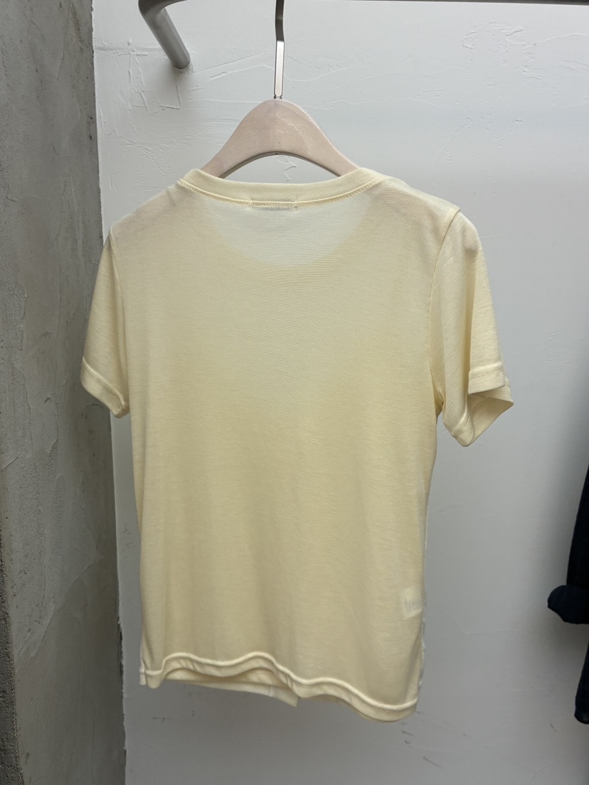 Verbena韓國代購女士新款熱賣職業推薦T恤假兩件天絲蕾絲VerbenaT恤