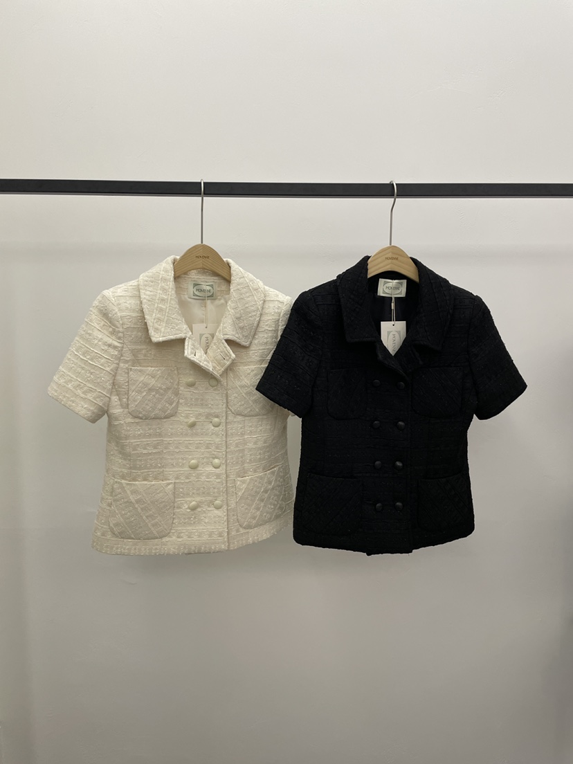 MOVENNE韓國東大門直郵女士新款26春夏推薦休閑夾克粗花呢MOVENNE夾克