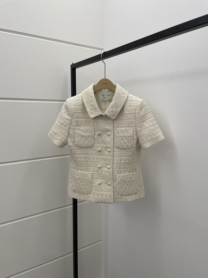 MOVENNE韓國東大門直郵女士新款26春夏推薦休閑夾克粗花呢MOVENNE夾克