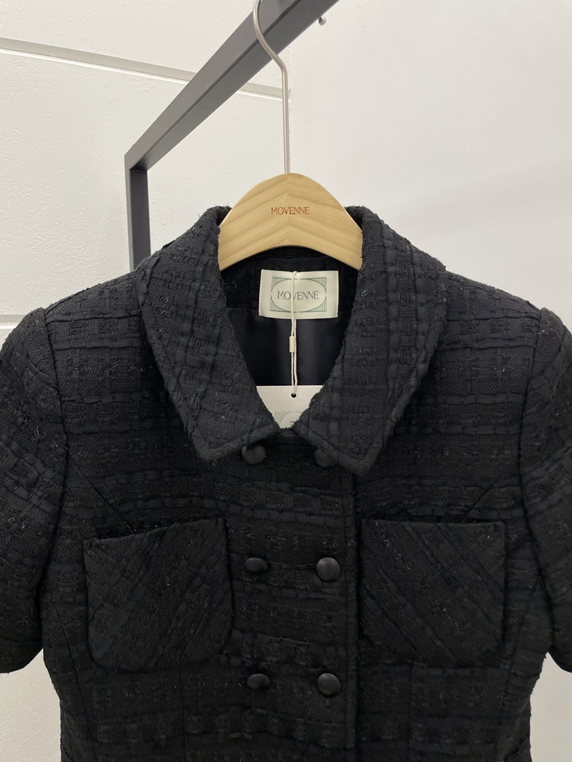 MOVENNE韓國東大門直郵女士新款26春夏推薦休閑夾克粗花呢MOVENNE夾克