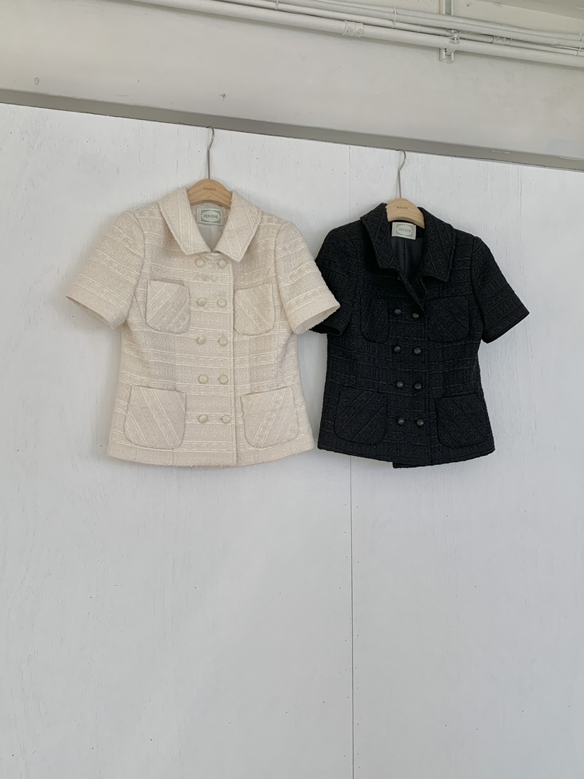 MOVENNE韓國東大門直郵女士新款26春夏推薦休閑夾克粗花呢MOVENNE夾克