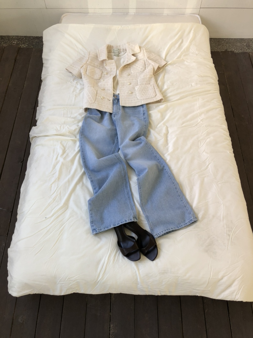 MOVENNE韓國東大門直郵女士新款26春夏推薦休閑夾克粗花呢MOVENNE夾克