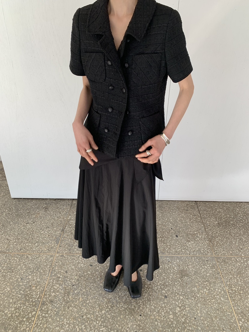 MOVENNE韓國東大門直郵女士新款26春夏推薦休閑夾克粗花呢MOVENNE夾克