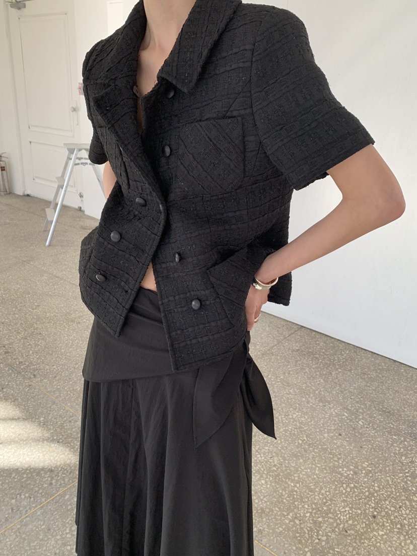 MOVENNE韓國東大門直郵女士新款26春夏推薦休閑夾克粗花呢MOVENNE夾克