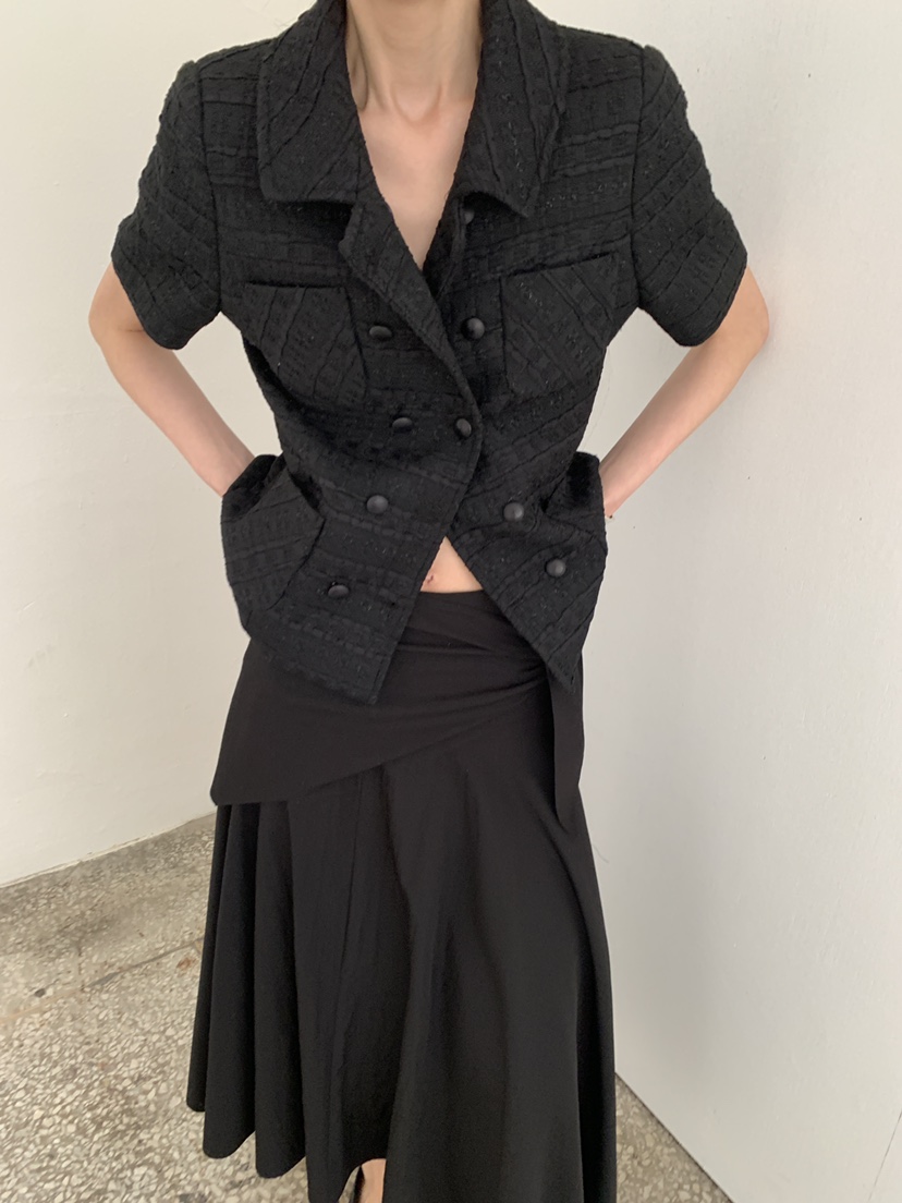 MOVENNE韓國東大門直郵女士新款26春夏推薦休閑夾克粗花呢MOVENNE夾克