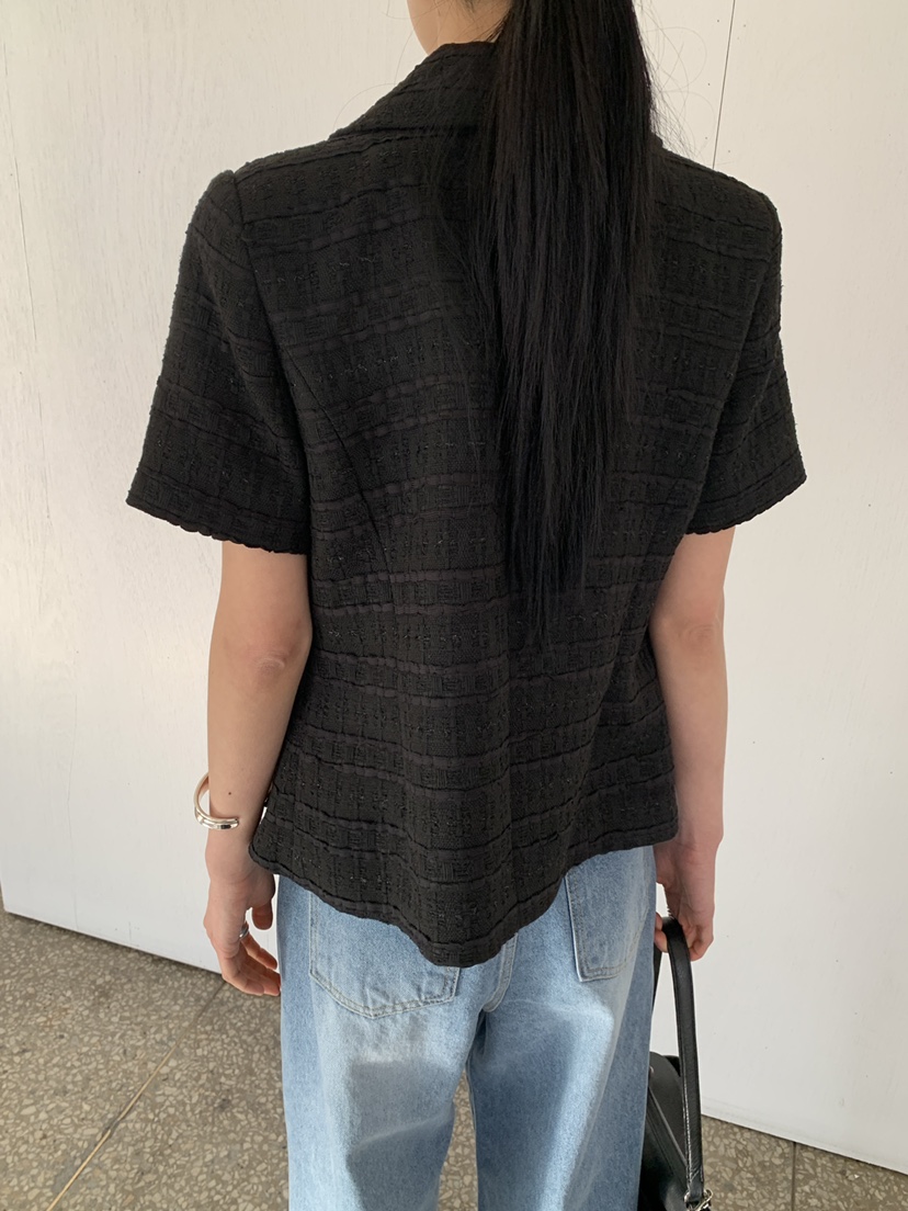 MOVENNE韓國東大門直郵女士新款26春夏推薦休閑夾克粗花呢MOVENNE夾克