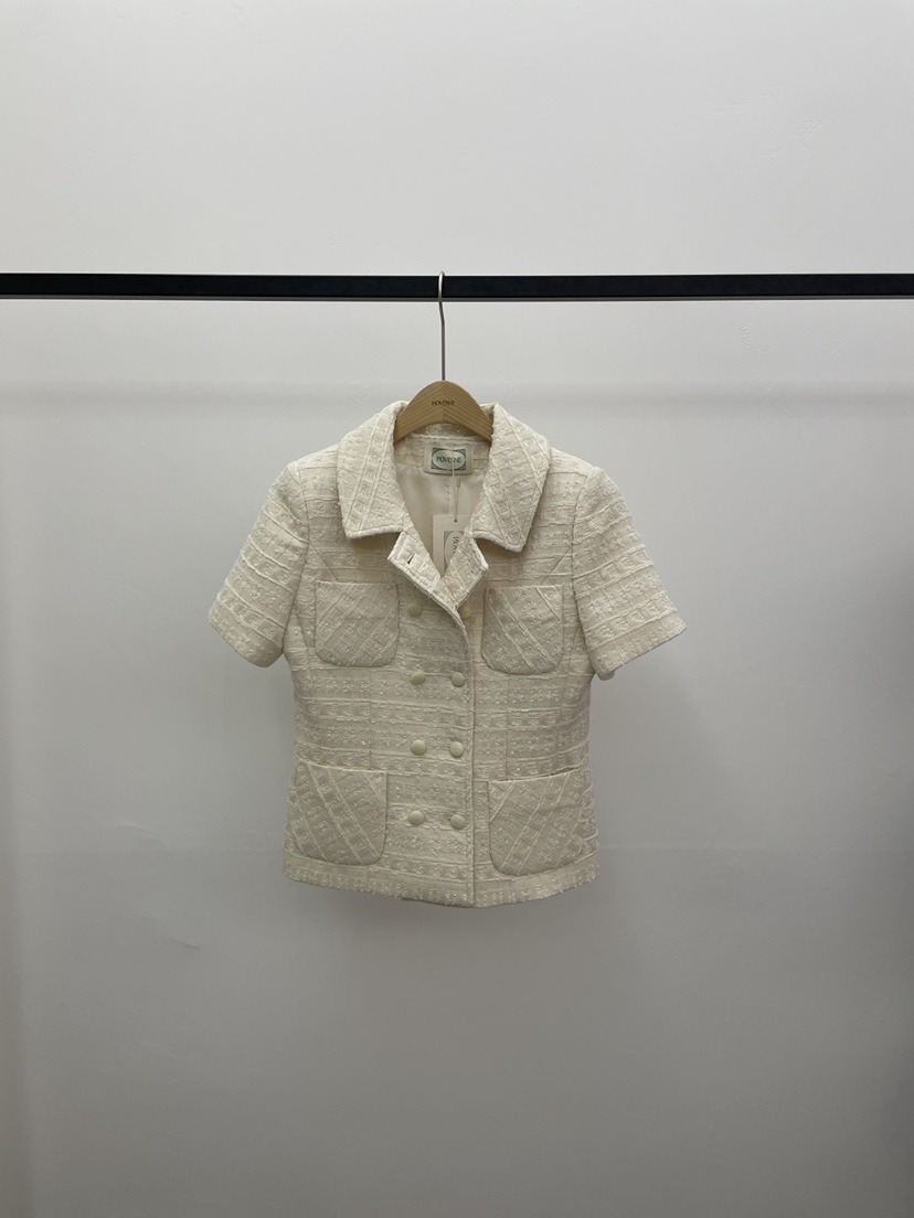 MOVENNE韓國東大門直郵女士新款26春夏推薦休閑夾克粗花呢MOVENNE夾克圖色1