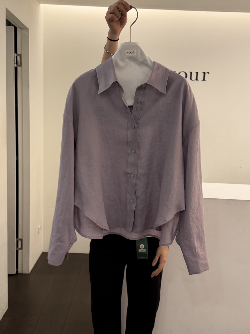 YOUR-P韓國代購女士新款職業人氣休閑熱賣襯衫蕾絲衫亞麻布YOUR-P襯衫/蕾絲衫圖色5