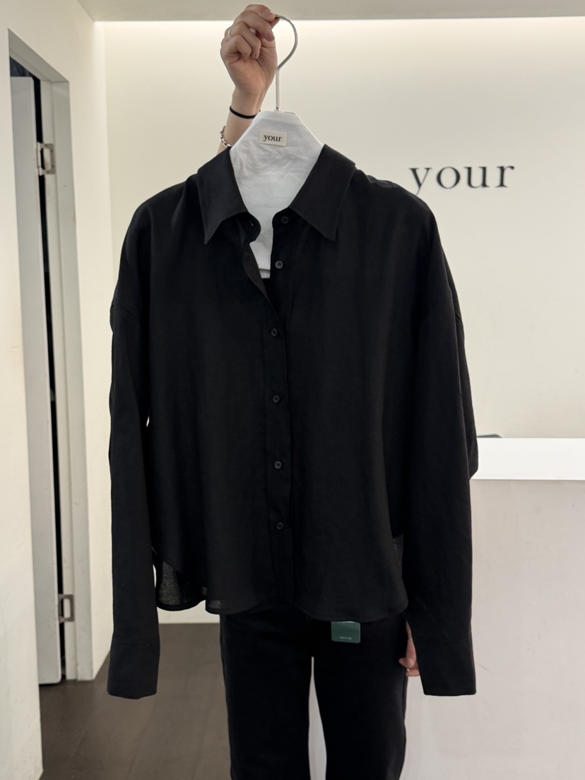 YOUR-P韓國代購女士新款職業人氣休閑熱賣襯衫蕾絲衫亞麻布YOUR-P襯衫/蕾絲衫圖色7