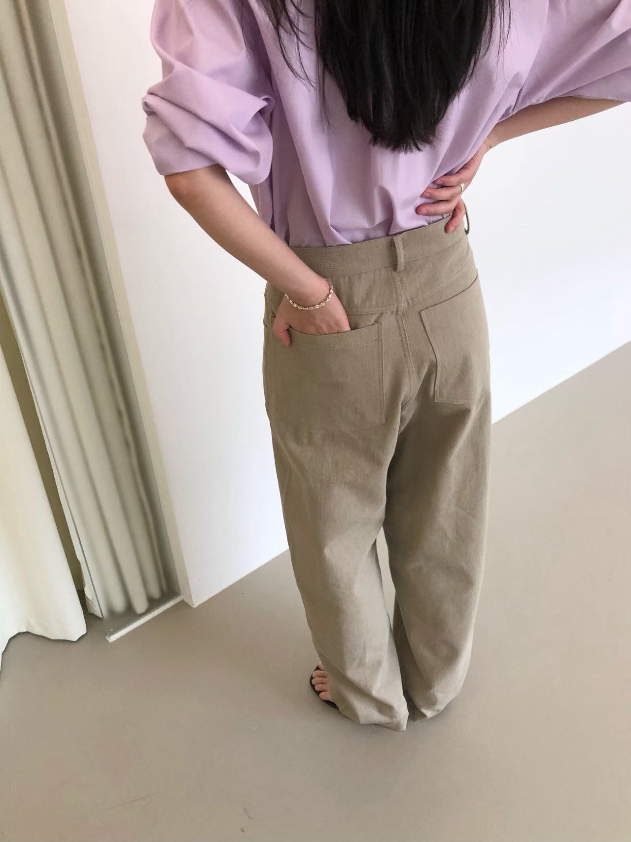 WEATHER韓國直郵女士新品真品休閑26春夏推薦人氣職業休閑褲GOBSLMURI-ot休閑褲