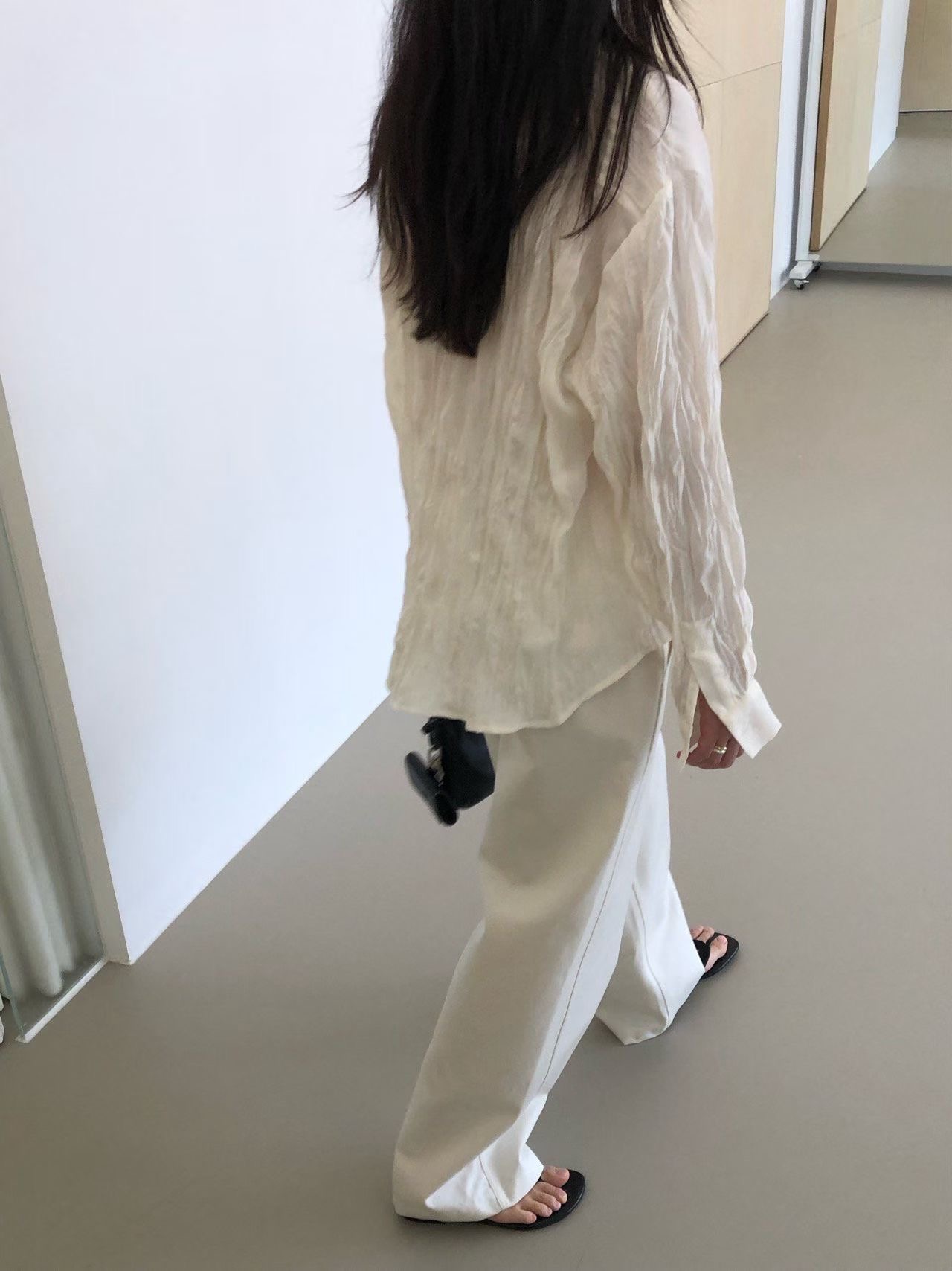 WEATHER東大門代購女裝新品26春夏休閑真品熱賣休閑褲天絲GOBSLMURI-ot休閑褲