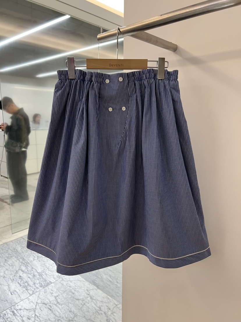 DE VENTI東大門實拍女士新品26春夏熱賣半身裙中短裙條紋DE VENTI半身裙/中短裙圖色2
