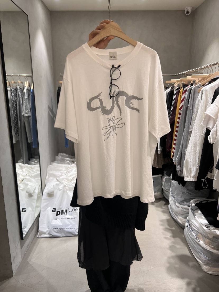 X-MOOD東大門直郵女裝新品推薦人氣休閑26春夏真品職業T恤X-MOODT恤圖色3