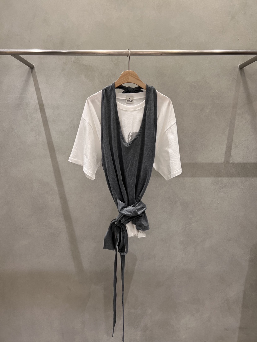 X-MOOD韓國代購女士新品真品26春夏休閑職業人氣吊帶背心X-MOOD吊帶/背心