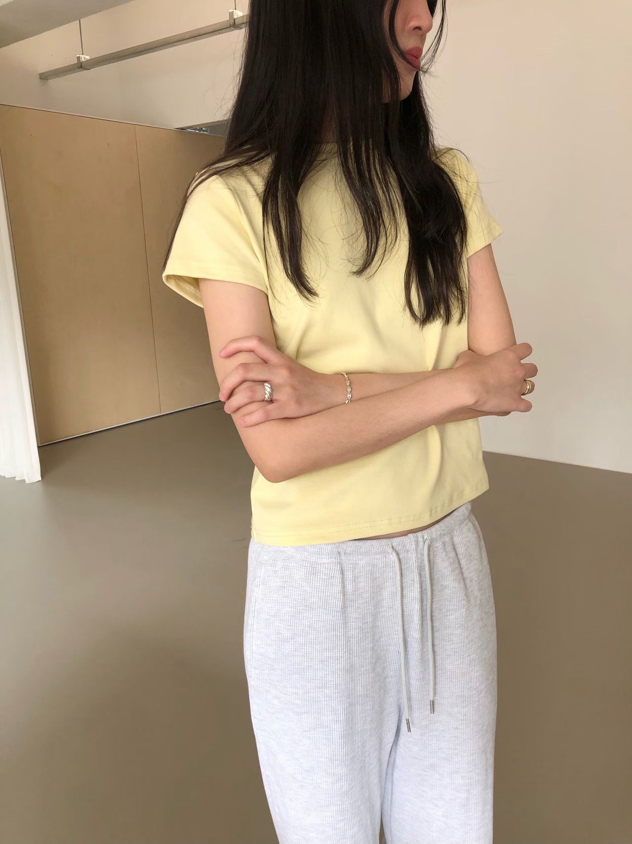 WEATHER韓國直郵女士新品休閑職業人氣真品熱賣時尚26春夏T恤GOBSLMURI-otT恤圖色2