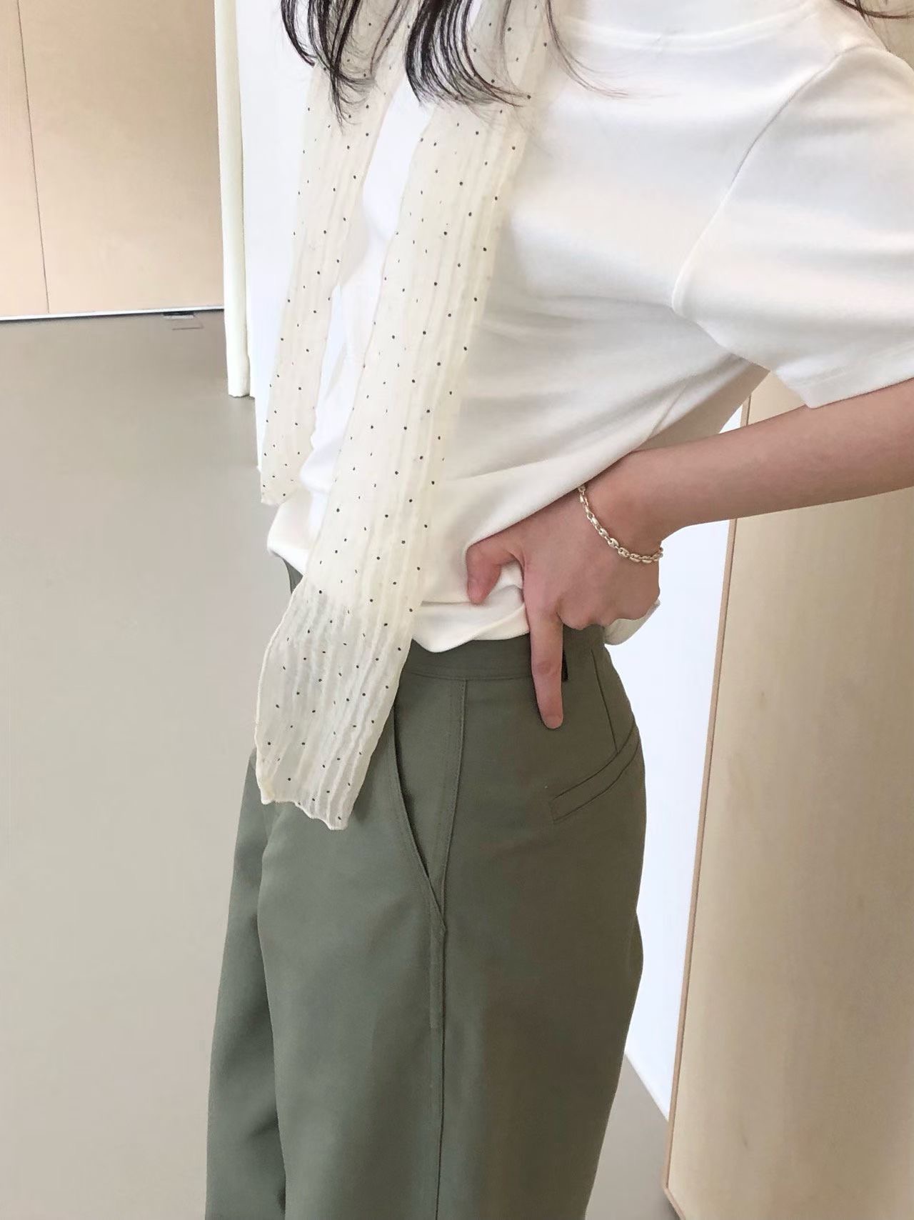 WEATHER東大門代購女士新品時尚休閑熱賣推薦人氣休閑褲天絲GOBSLMURI-ot休閑褲