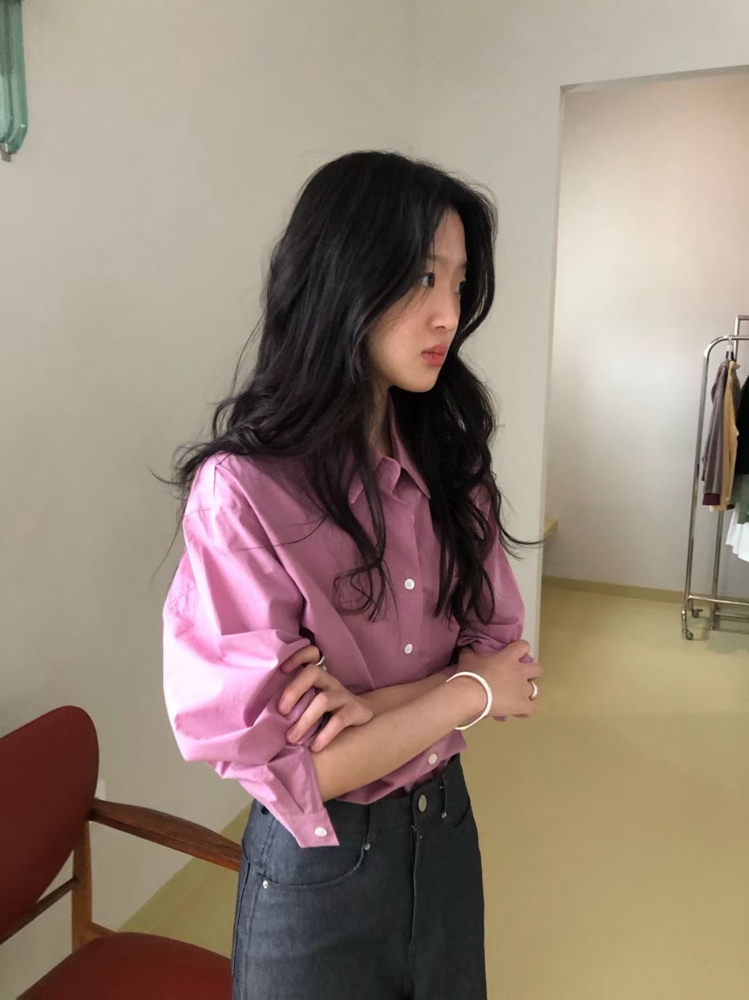 WEATHER韓國代購女士新款真品休閑推薦職業熱賣襯衫蕾絲衫GOBSLMURI-ot襯衫/蕾絲衫