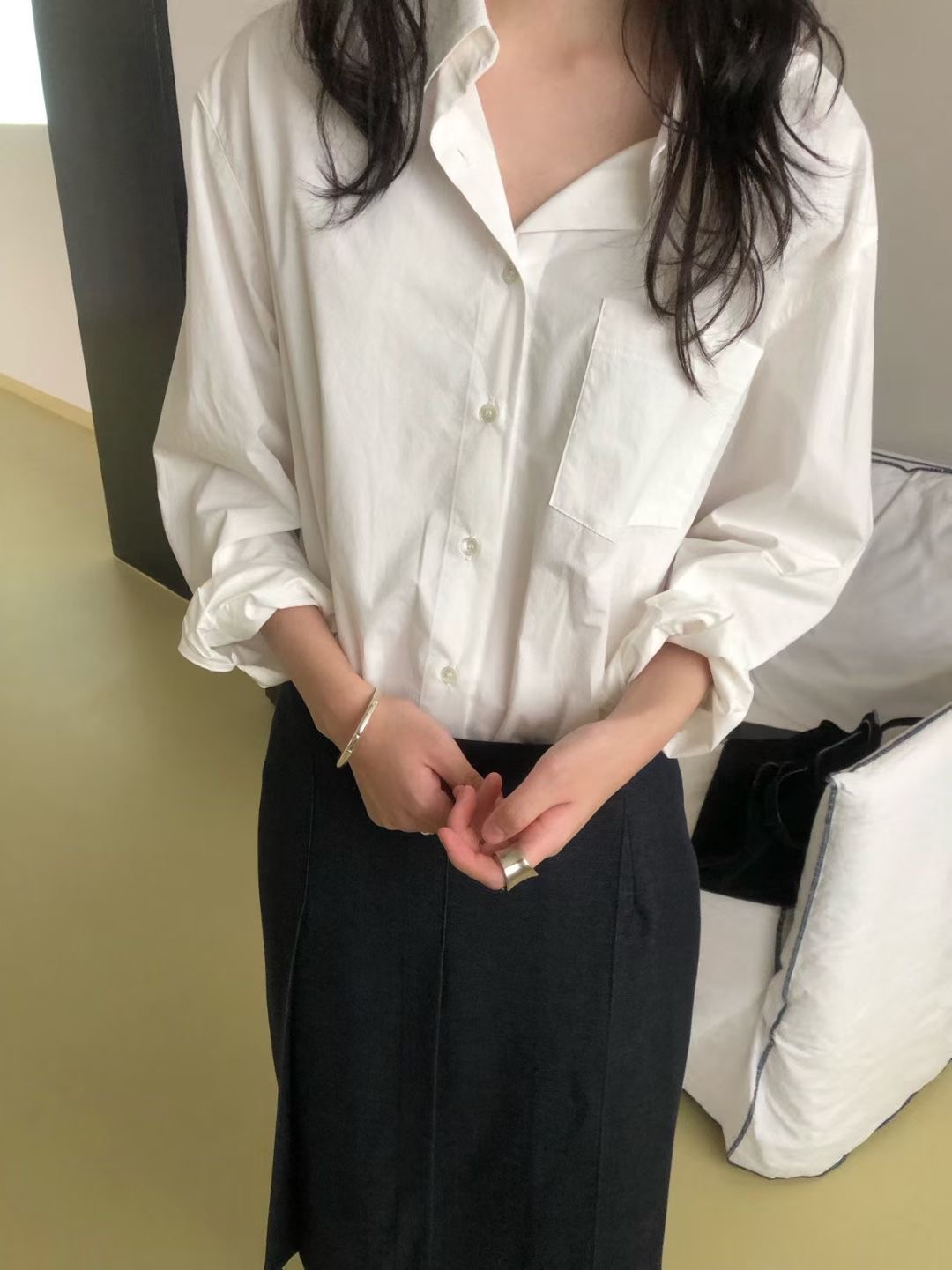 WEATHER韓國代購女士新款真品休閑推薦職業熱賣襯衫蕾絲衫GOBSLMURI-ot襯衫/蕾絲衫