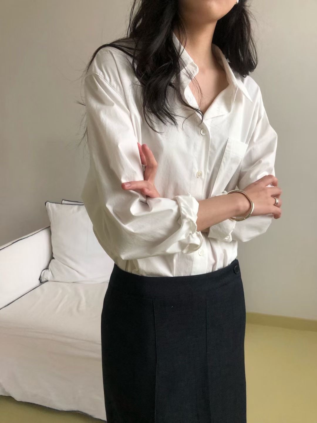 WEATHER韓國代購女士新款真品休閑推薦職業熱賣襯衫蕾絲衫GOBSLMURI-ot襯衫/蕾絲衫圖色3