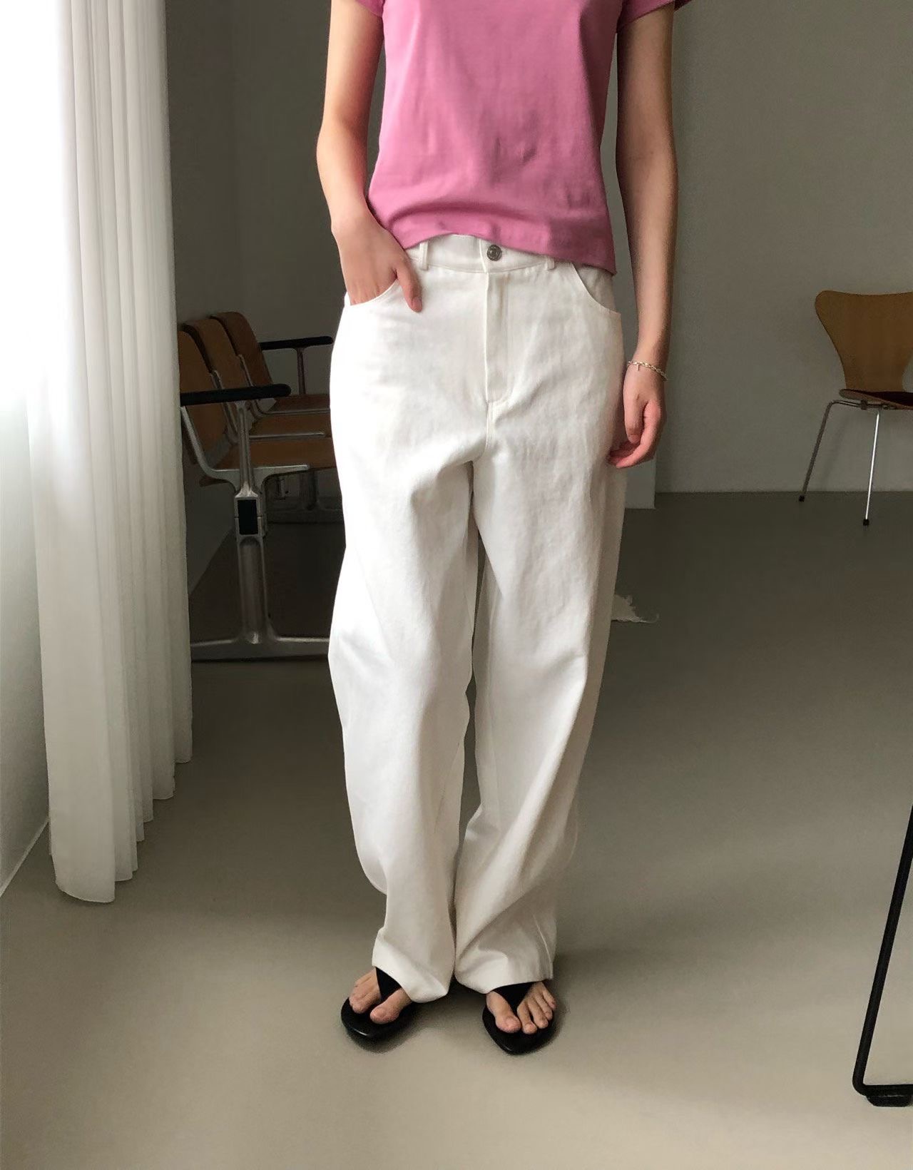 WEATHER韓國直郵女士新品真品職業熱賣推薦人氣休閑休閑褲GOBSLMURI-ot休閑褲圖色1