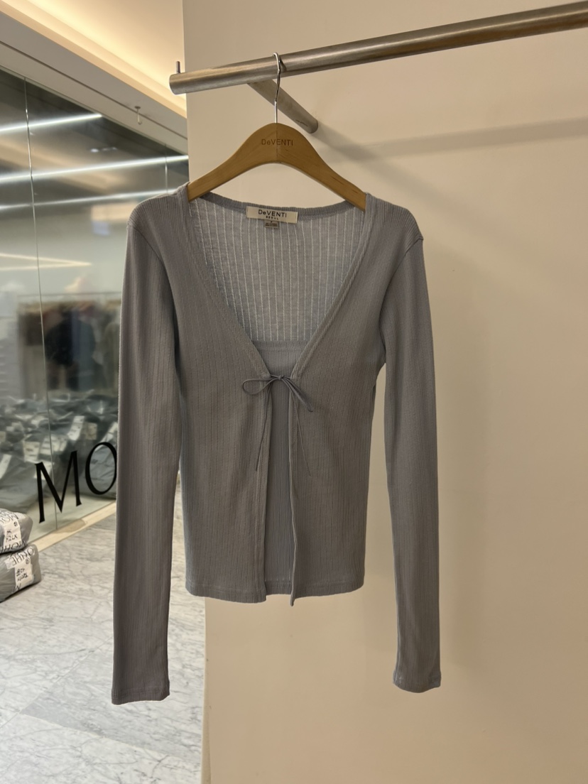 DE VENTI東大門代購女士新款時尚真品針織衫不含內搭開衫DE VENTI針織衫圖色2