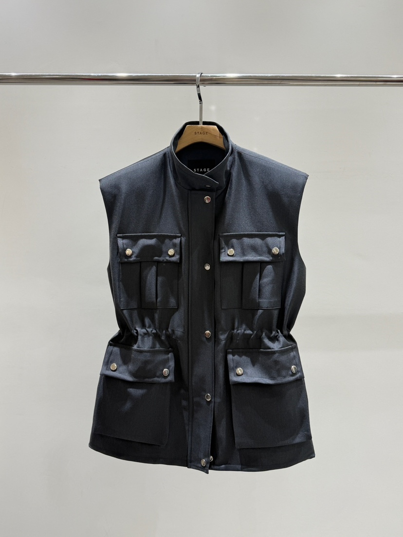 STAGE韓國直郵女裝新品26春夏真品時尚人氣熱賣休閑推薦馬甲STAGE馬甲圖色1