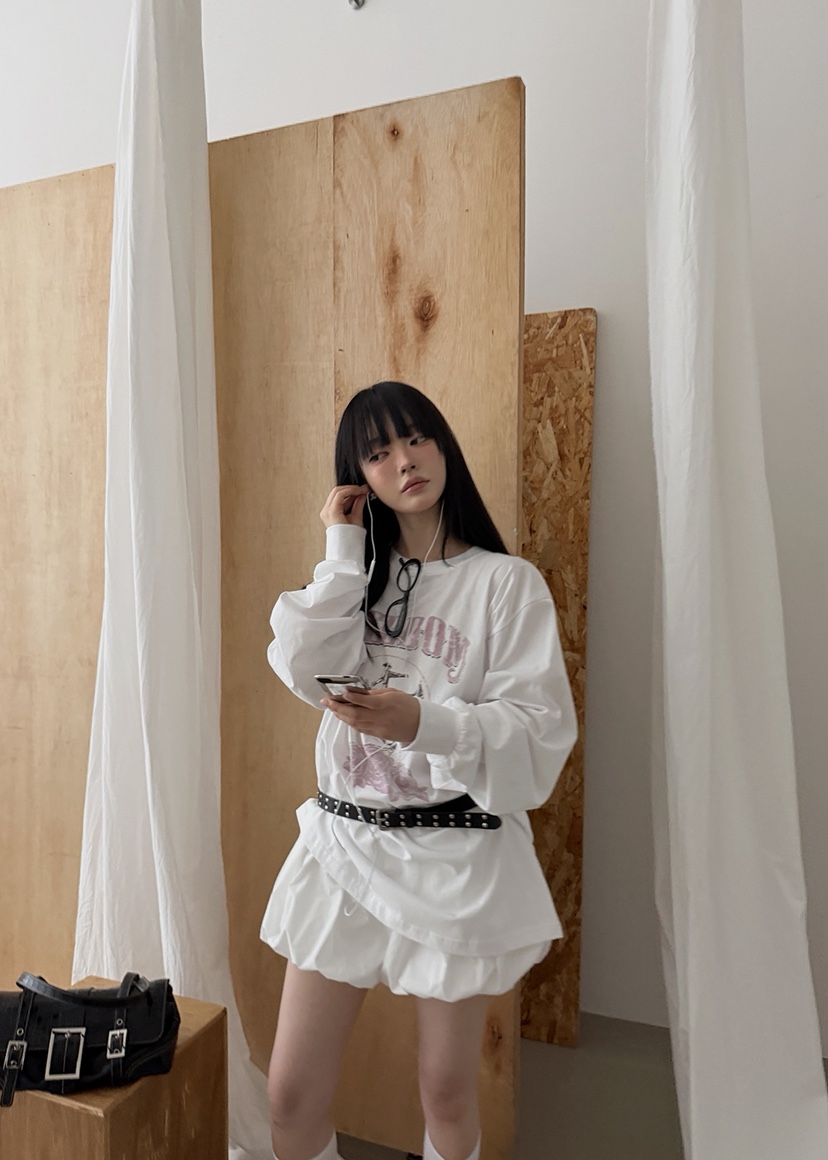 AMOOD東大門代購女士新款推薦人氣真品職業熱賣26春夏長袖T恤AMOOD長袖T恤