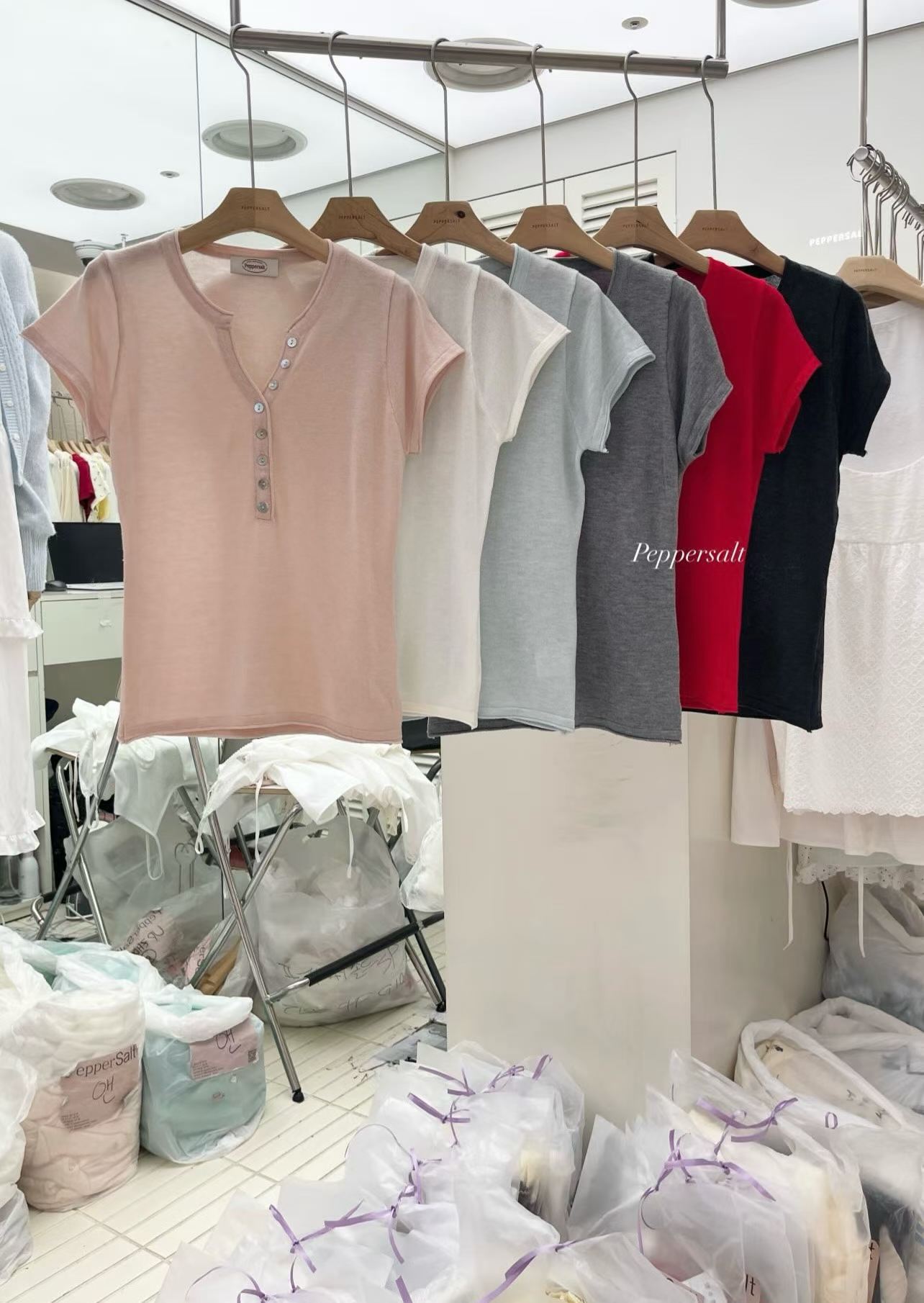 PEPPER 페페韓國直郵女裝新品時尚熱賣26春夏人氣針織衫PEPPER-SEOUL針織衫圖色5左五色