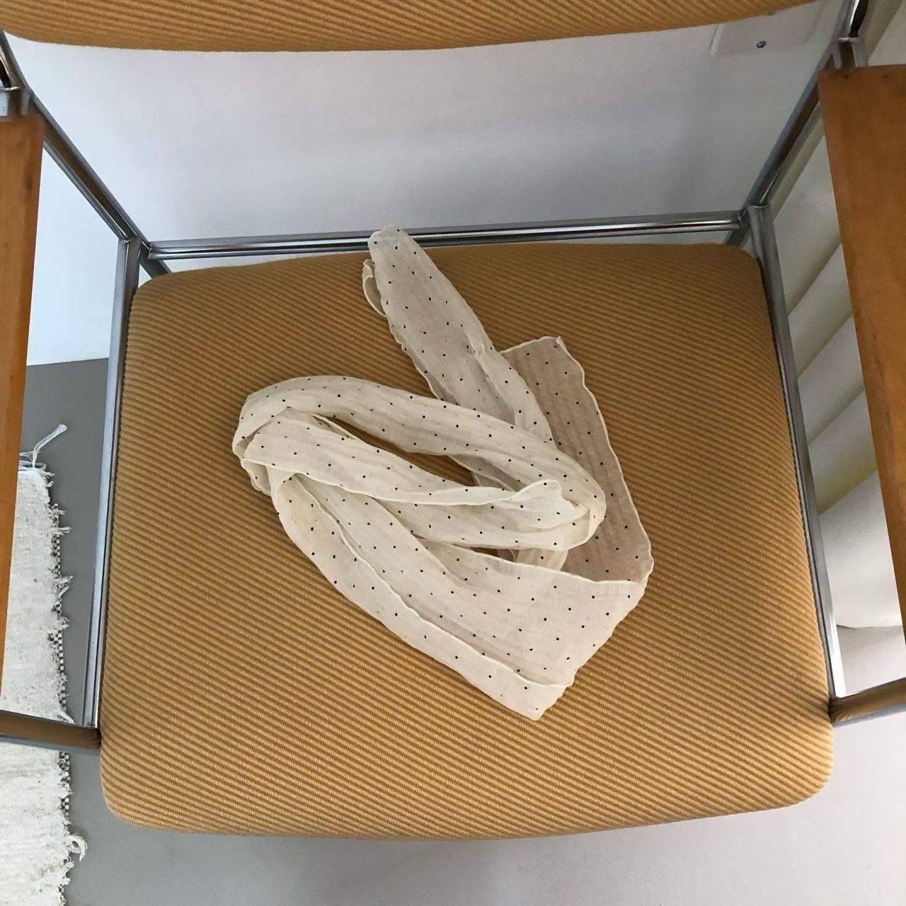 WEATHER韓國直郵女士新款時尚人氣26春夏圍巾披肩褶皺圍巾GOBSLMURI-ot圍巾/披肩圖色1