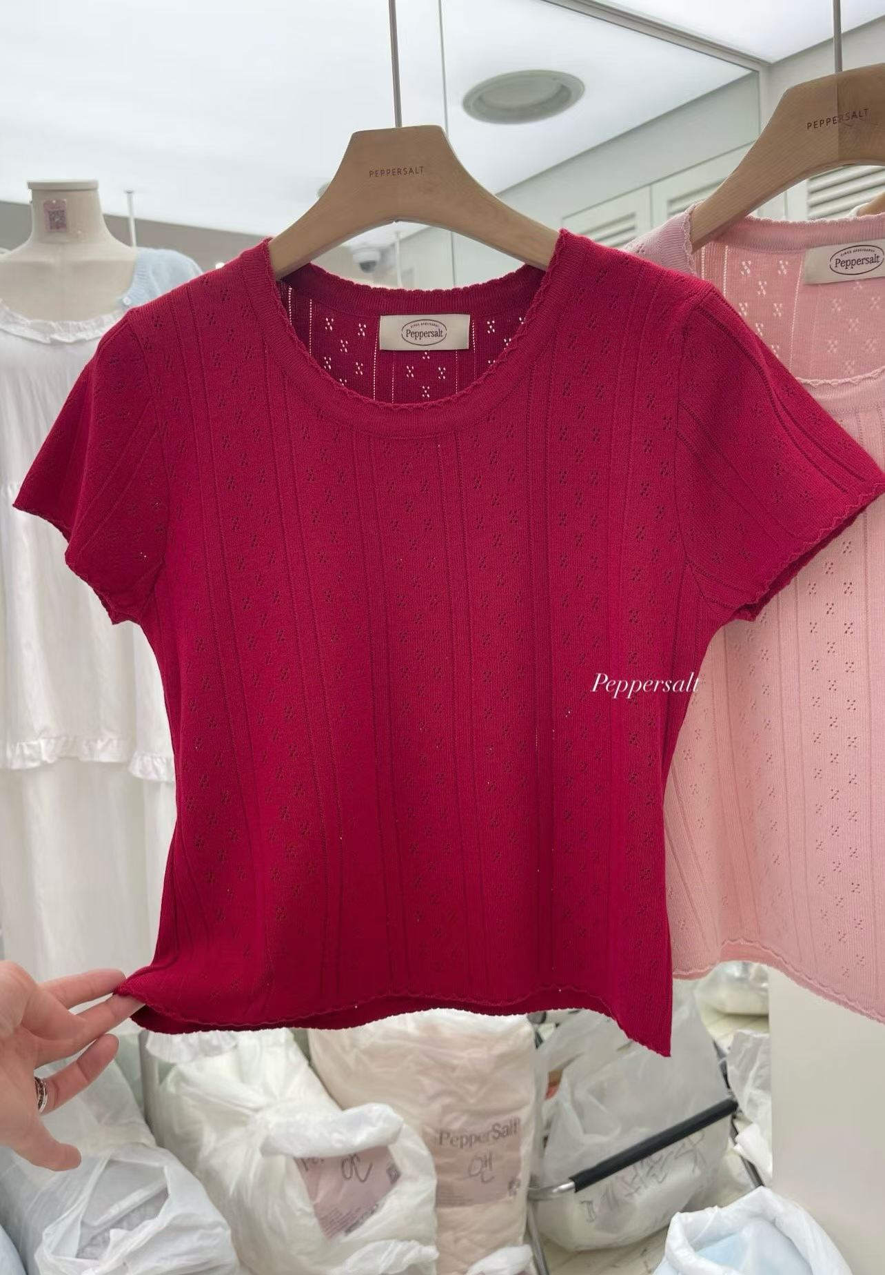 PEPPER 페페東大門直郵女士新款26春夏真品人氣推薦針織衫PEPPER-SEOUL針織衫圖色1