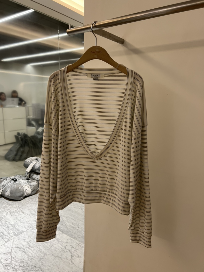 DE VENTI韓國代購女裝新款人氣休閑真品職業26春夏衛衣V領DE VENTI衛衣圖色2